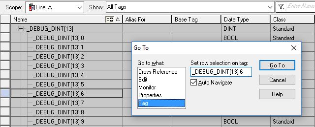 Ctrl+G is a helpful keyboard shortcut in RSLogix 5000. It allows the user to jump directly to a tag, rung, or other object.